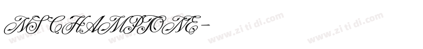 NS CHAMPTONE字体转换